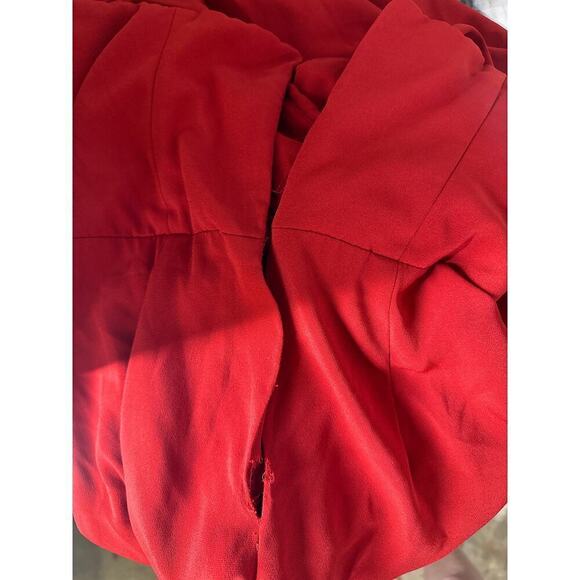 Jill Jill Stuart Kerra Jumpsuit Strapless Sweetheart Neck Pleated Straight Red 4 - Picture 8 of 11